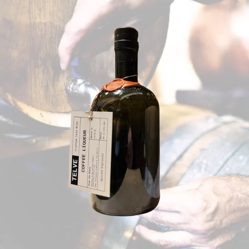 TELVE Spiced Coffee Liqueur - Crafted Cold Brew Coffee - Cask Matured Created by Tom & Lisa