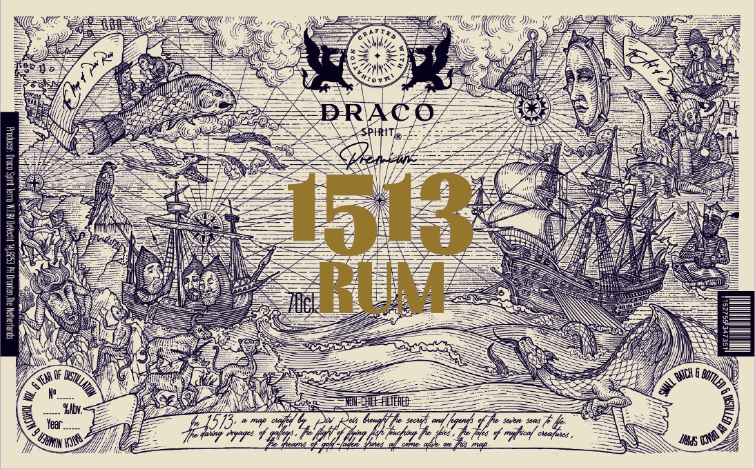 Premium 1513 Rum van Draco Spirit