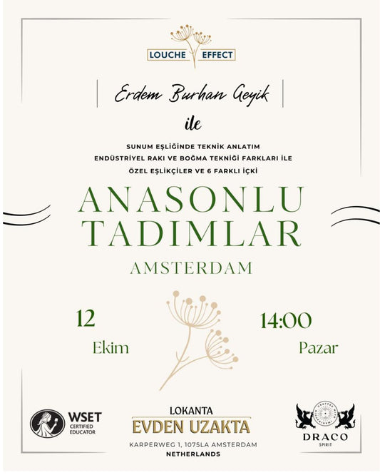 12-10-2025: Raki teknolojileri, Turk rakisi ile Bogma Kulturu ve Egitimi Amsterdam